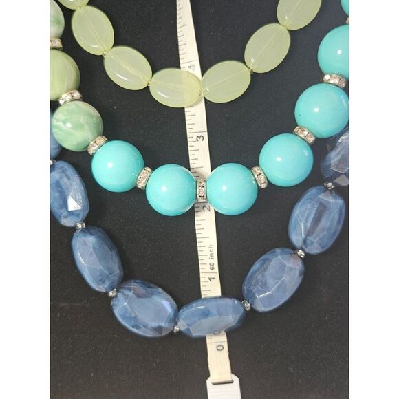 Simple Addiction silver beaded necklace 21.5-24" - Picture 5 of 12